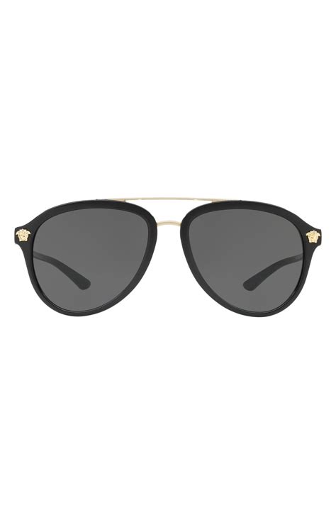 versace rock icon metal studded sunglasses with mirror lens|Versace Rock Icon 58mm Sunglasses .